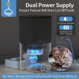 Ultimate Convenience: WiFi Cat Feeder w/ APP Control, Easy Clean, Alexa Compatible, 1-30 Meals/Day, 6L Capacity