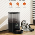 Elevate Pet Care: Automatic Cat/Dog Feeder 5L,1-6 Meals/Day, Voice Recorder, Dual Power Supply